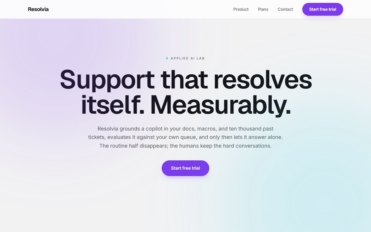 AI Startup template preview
