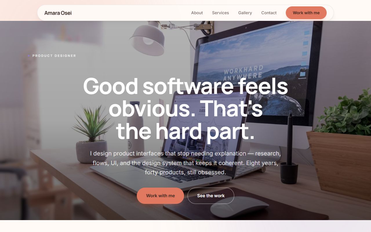 Dawn Gradient template preview