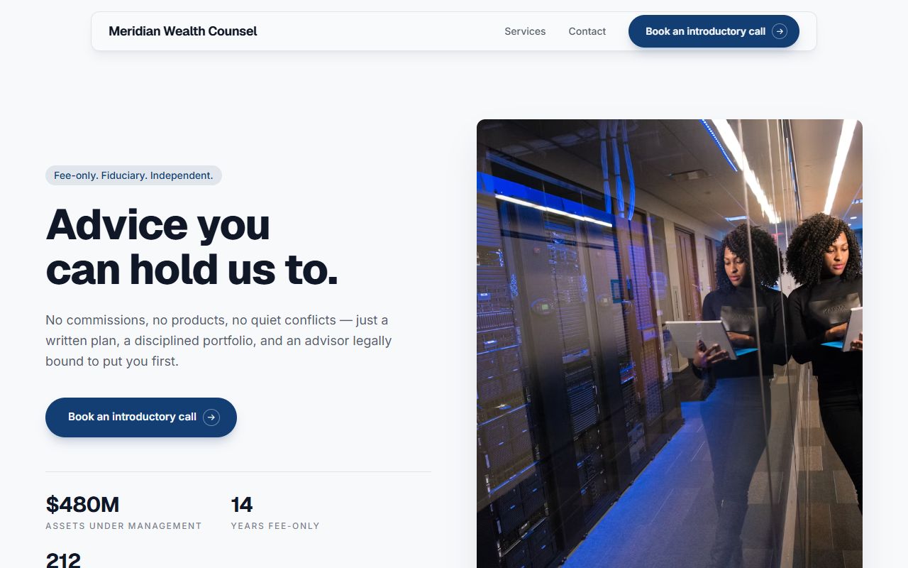 Finance — Trust template preview