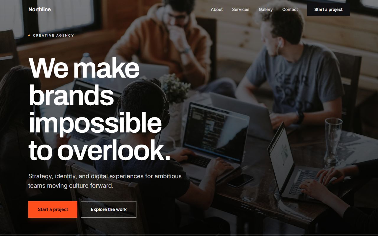 Northline Studio template preview