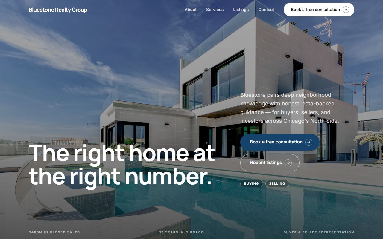 Real Estate Pro template preview