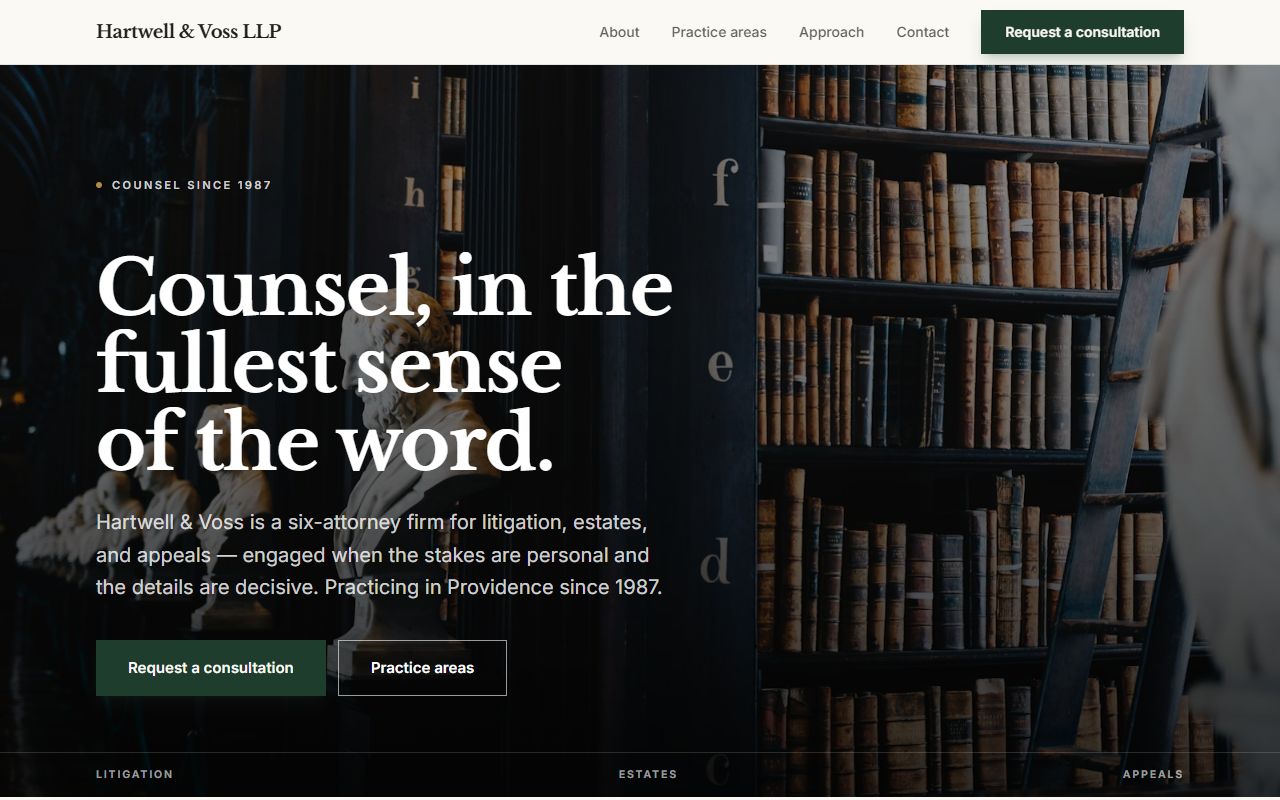 Veritas Law template preview